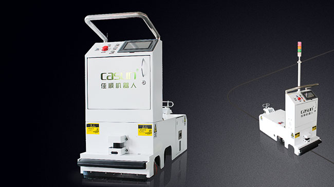 Flexibel Last Driverless Tugger AGV-Roboter in einer Richtung L1250xW450xH890 Millimeter